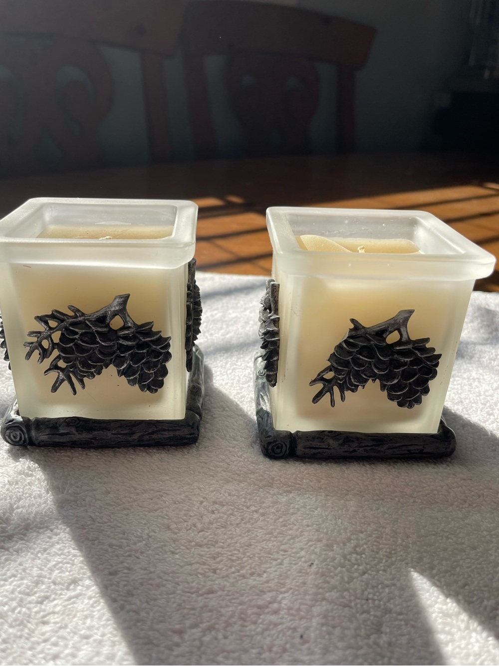 Thomas Kinkade “Painter of Life” Votive/Candle Holders set of 2